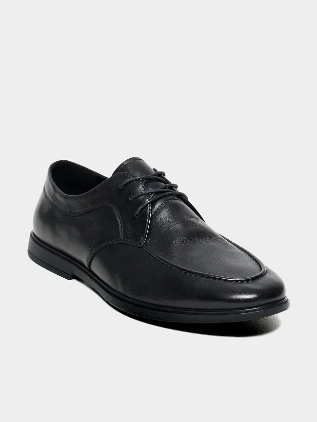 Полуботинки мужские всесезонные, цвет черный, натуральная кожа M1782725 | 2