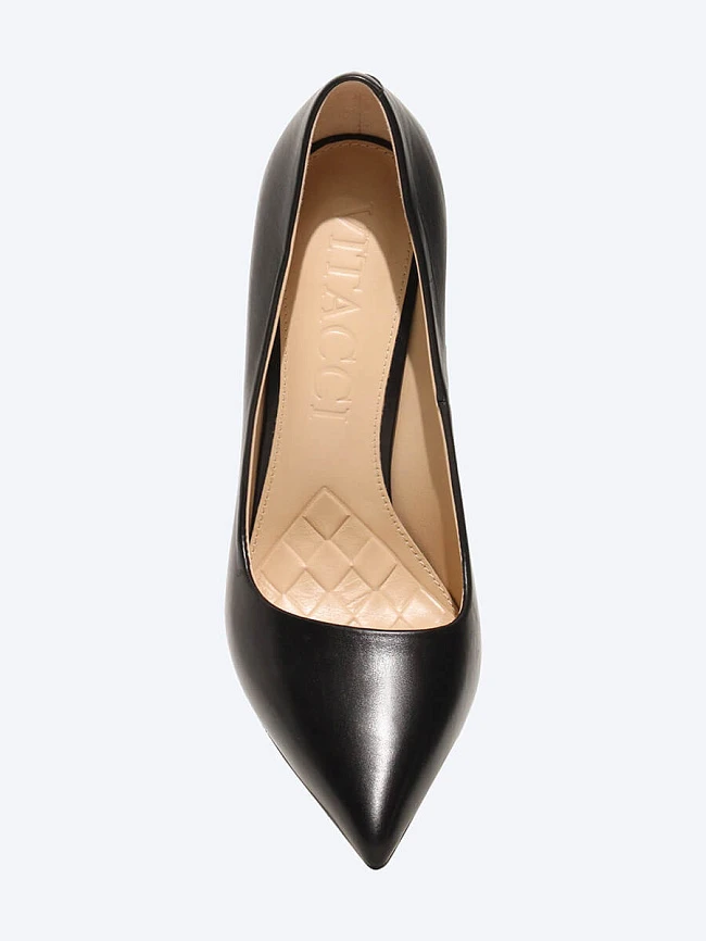 Туфли женские всесезонные, цвет черный, натуральная кожа 497008 | 4