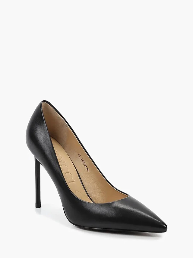 Туфли женские всесезонные, цвет черный, натуральная кожа 1491455P4 | 1