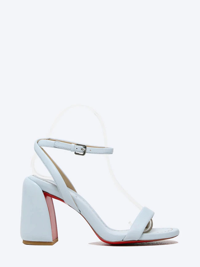 Босоножки женские летние, цвет голубой, натуральная кожа 496025 | 2