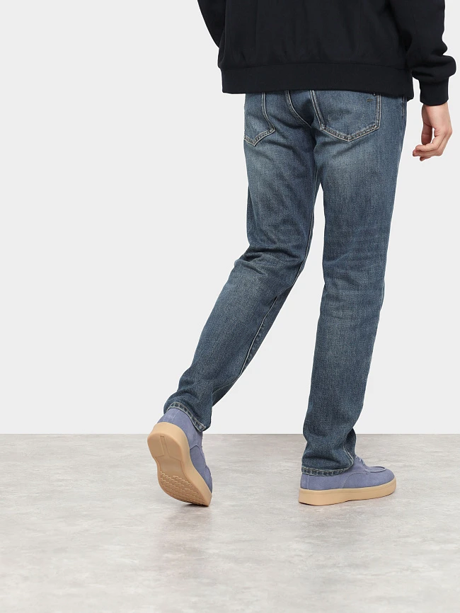 Полуботинки мужские демисезонные, цвет синий, натуральный спилок M8590061 | 8