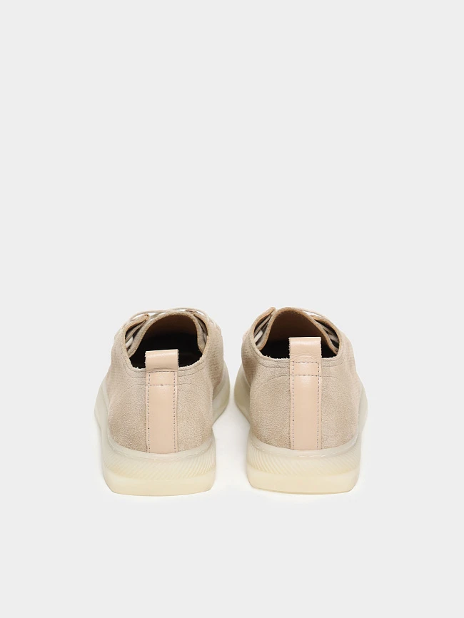 Полуботинки женские демисезонные, цвет бежевый, натуральный спилок 136475 | 6