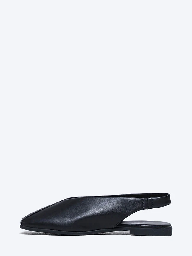 Туфли женские летние, цвет черный, натуральная кожа и полимерные материалы 1849796 | 4