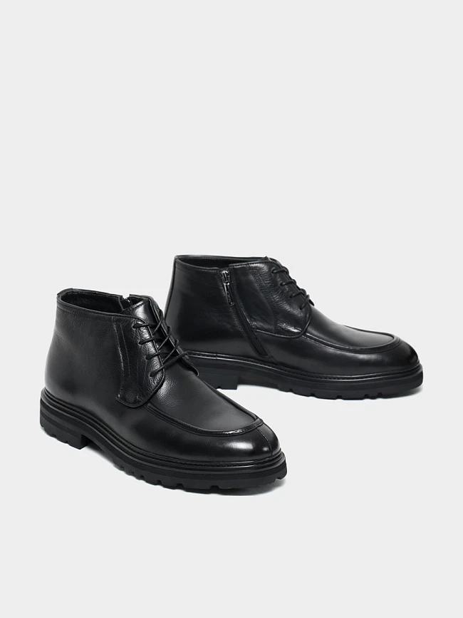 Ботинки мужские зимние, цвет черный, натуральная кожа M1782172M | 2