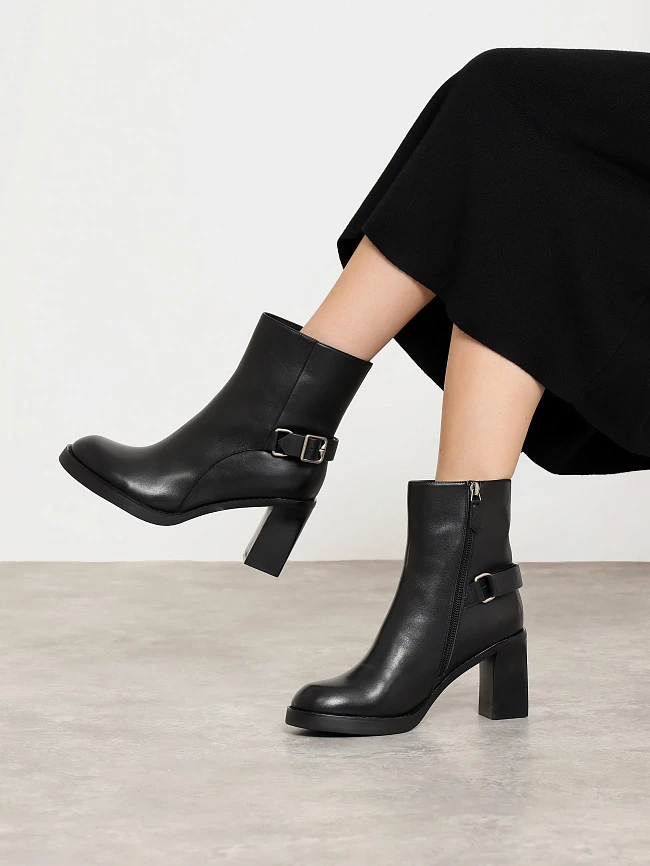 Полусапоги женские зимние, цвет черный, натуральная кожа 1494684M-2 | 7