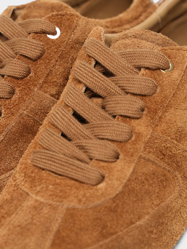 Кеды женские демисезонные, цвет рыжий, натуральный спилок 1013690P | 6