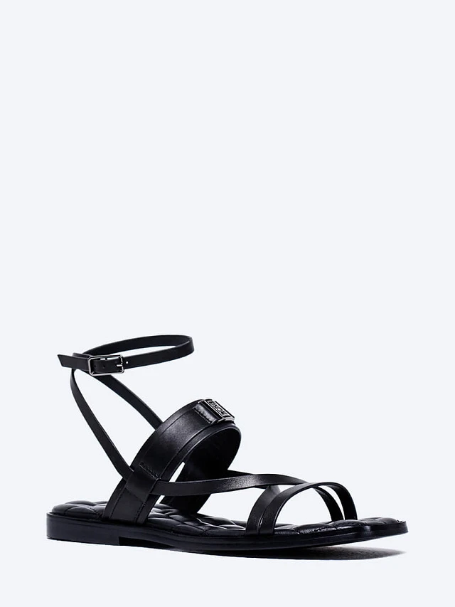 Сандалии женские летние, цвет черный, натуральная кожа 1821328 | 1