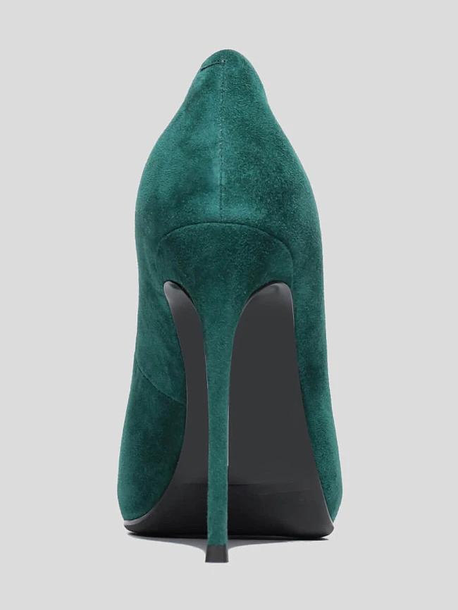 Туфли 1852370 женские цвет зеленый, натуральный велюр 1852370 | 5