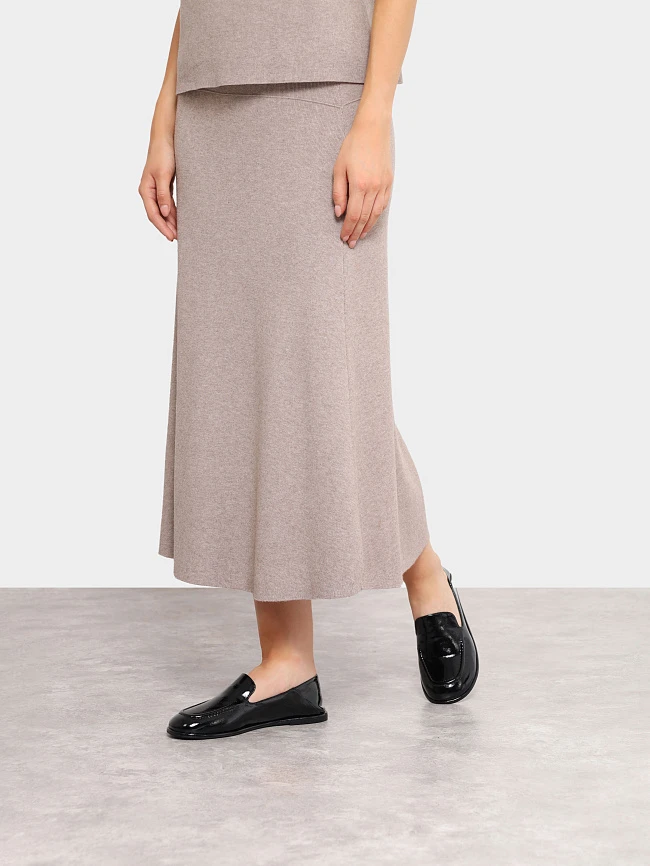 Лоферы женские всесезонные, цвет черный, натуральная кожа и полимерные материалы 1849752 | 7