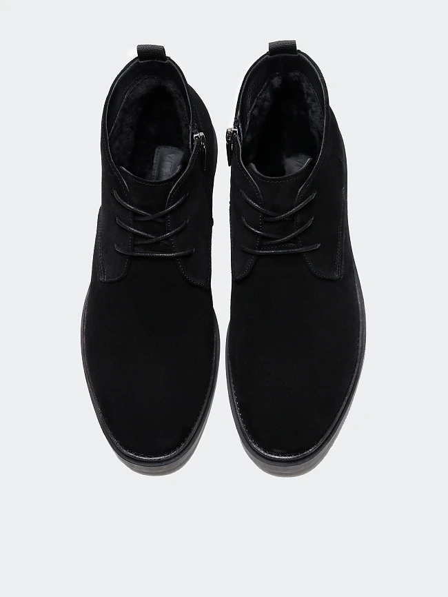 Ботинки мужские зимние, цвет черный, натуральный спилок M1782558M | 5