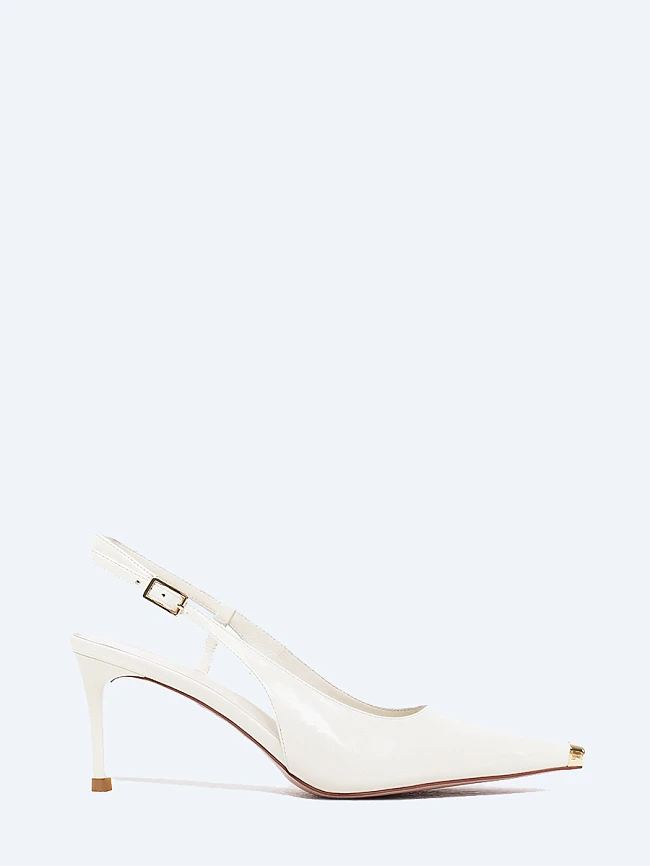 Туфли женские летние, цвет молочный, натуральная кожа 1852927 | 2