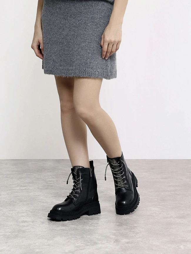 Ботинки женские зимние, цвет черный, натуральная кожа 1013331M | 6