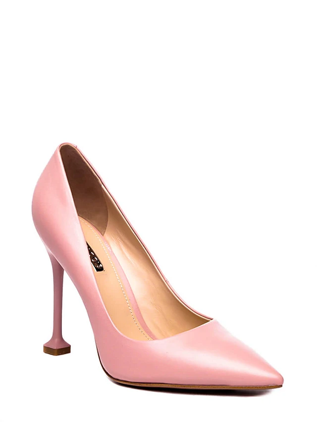 Туфли 943418 женские цвет пудровый, натуральная кожа 943418          | 1