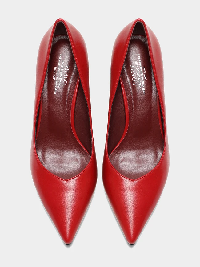 Туфли женские всесезонные, цвет красный, искусственная кожа 6550334 | 4