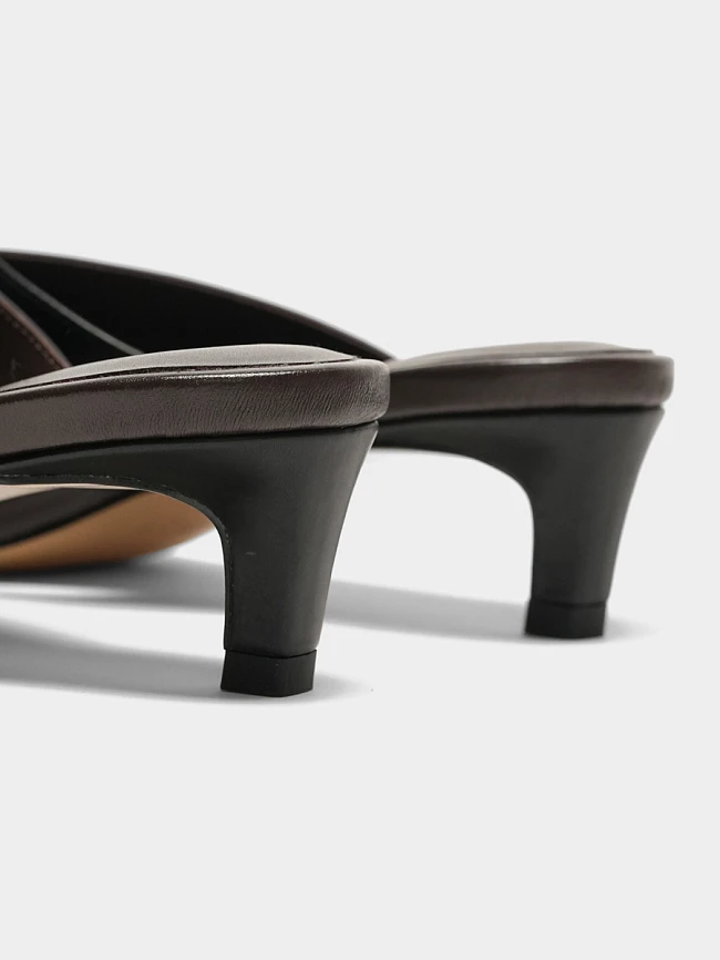 Сабо женские летние, цвет черный, натуральная кожа 1731304 | 5