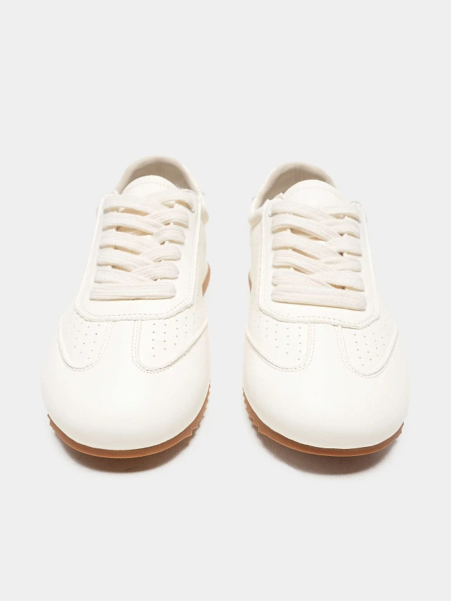 Кроссовки женские летние, цвет белый, натуральная кожа 7210572 | 4