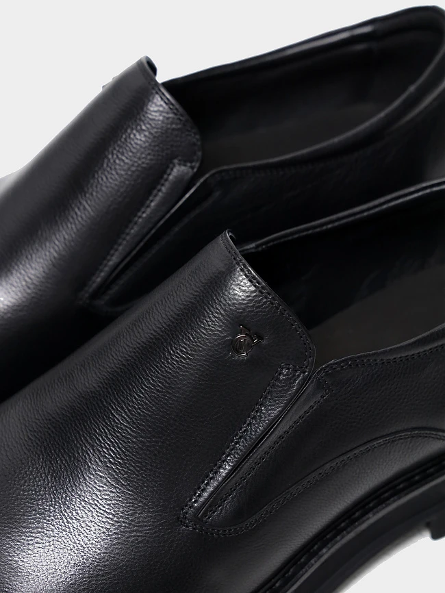 Туфли мужские всесезонные, цвет черный, натуральная кожа M1022902 | 6