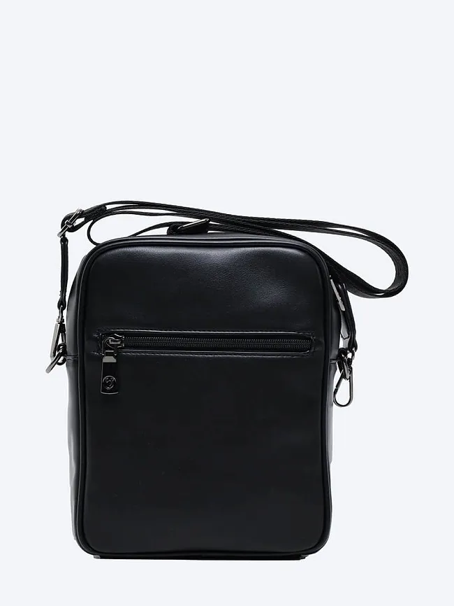 Сумка мужская всесезонные, цвет черный, искусственная кожа HJ0110-01 | 3