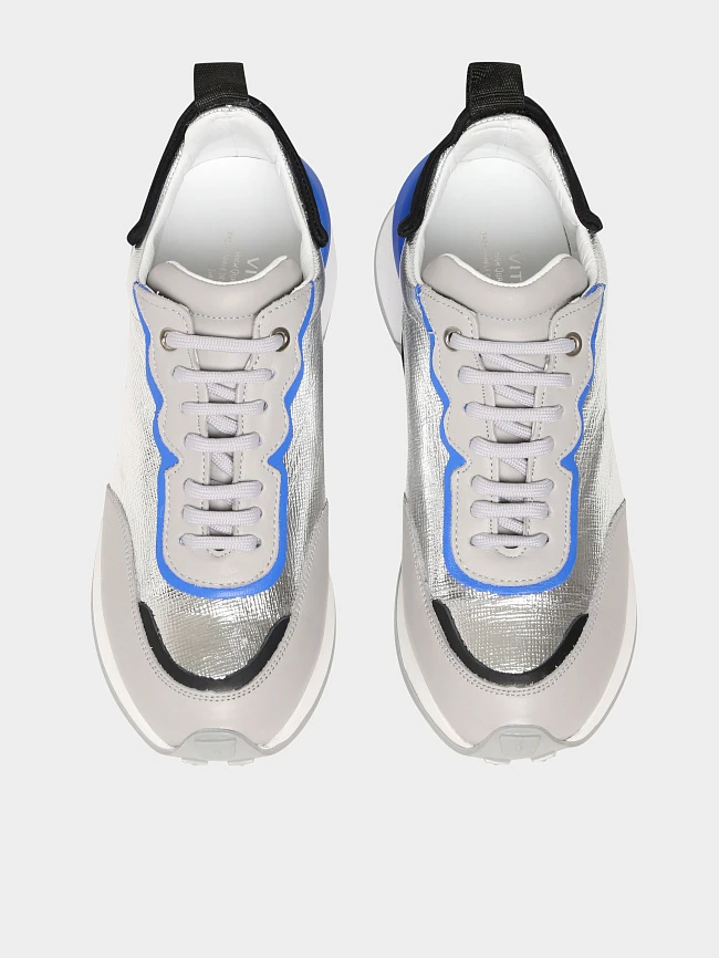 Кроссовки женские демисезонные, цвет серый, натуральная кожа 136591 | 5