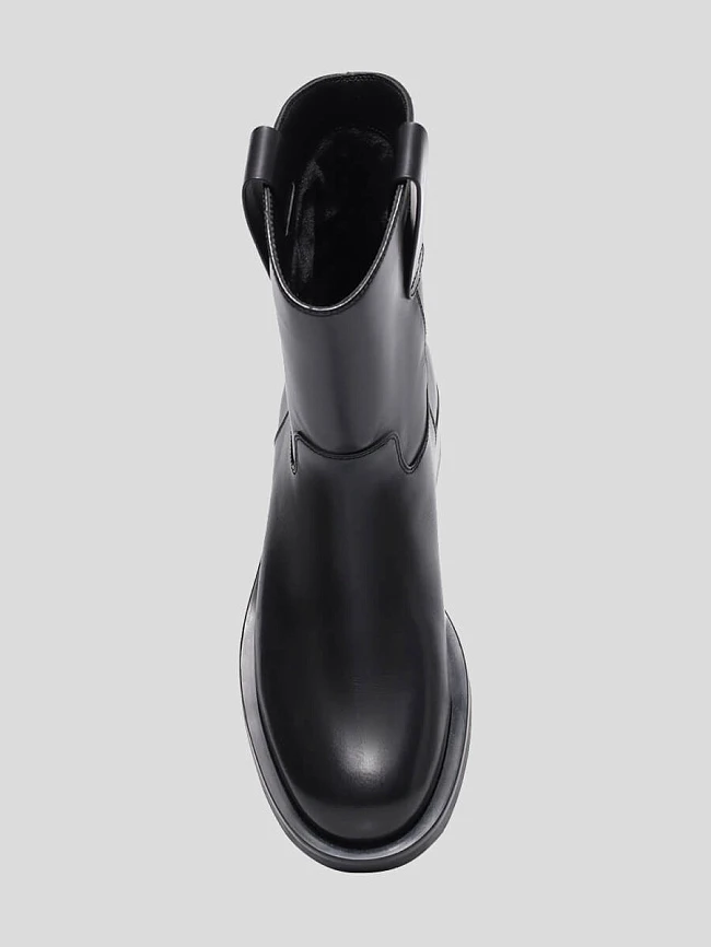 Полусапоги женские демисезонные, цвет черный, натуральная кожа 1730253 | 4