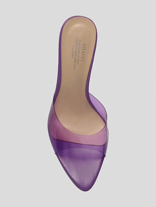 Сабо женские летние, цвет фиолетовый, силикон 1397433 | 4