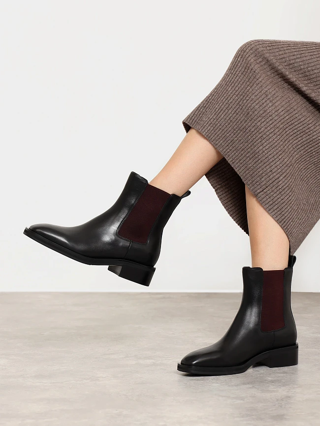 Полусапоги женские демисезонные, цвет черный, натуральная кожа 1731013 | 7