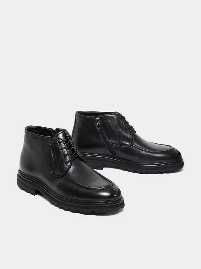 Ботинки мужские зимние, цвет черный, натуральная кожа M1782172M-1 | 3