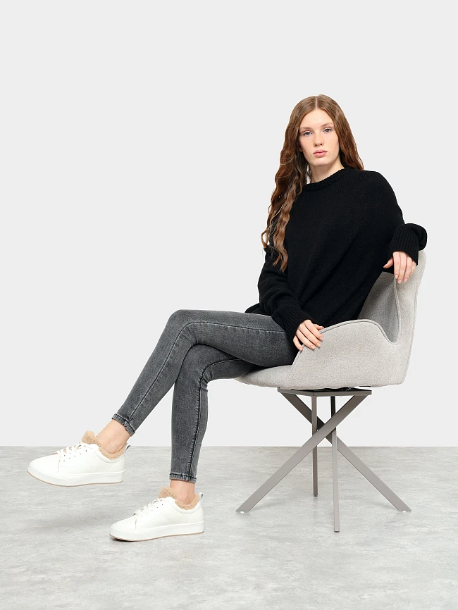 Кеды женские зимние, цвет белый, искусственная кожа 3630310M | 11