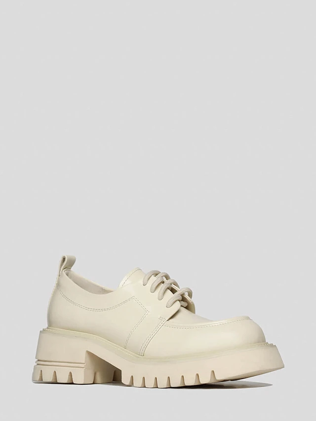 Полуботинки женские всесезонные, цвет молочный, натуральная кожа 1820164 | 1