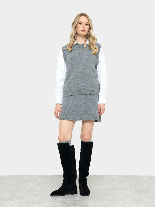 Сапоги женские зимние, цвет черный, натуральный спилок 1494577M | 10