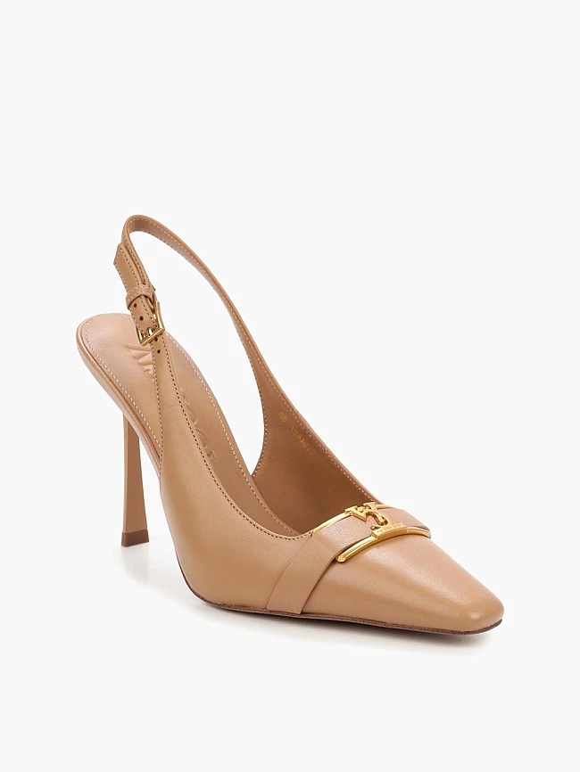 Туфли женские летние, цвет бежевый, натуральная кожа 1494427 | 2