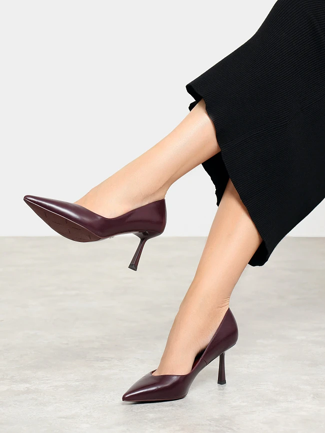 Туфли женские всесезонные, цвет фиолетовый, натуральная кожа 497039 | 7