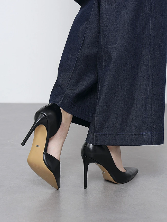 Туфли женские всесезонные, цвет черный, искусственная кожа 6550007 | 8