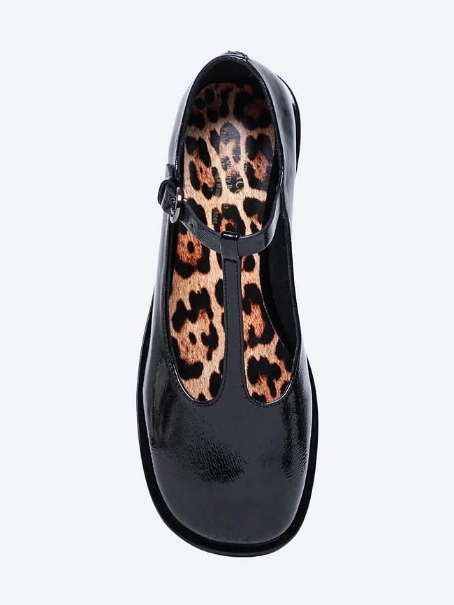 Балетки женские всесезонные, цвет черный, натуральная кожа и полимерные материалы 1849712 | 5