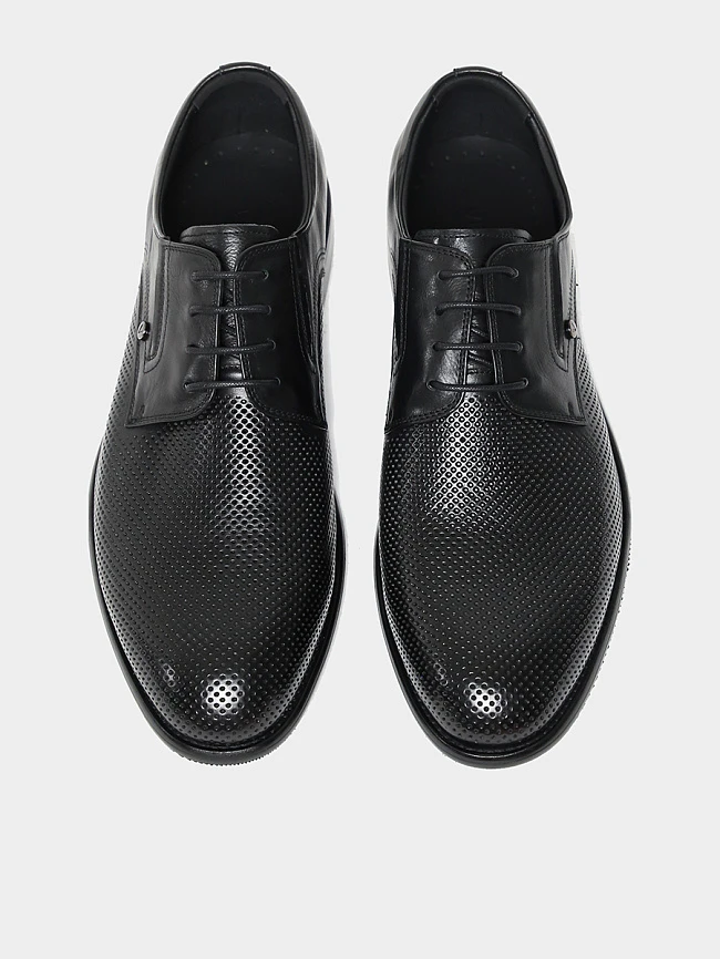 Полуботинки мужские всесезонные, цвет черный, натуральная кожа M1781835-1 | 4