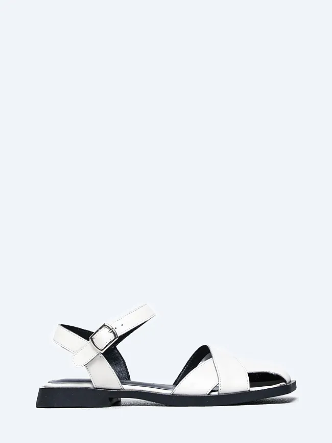 Сандалии женские летние, цвет белый, натуральная кожа и полимерные материалы 1849814 | 2