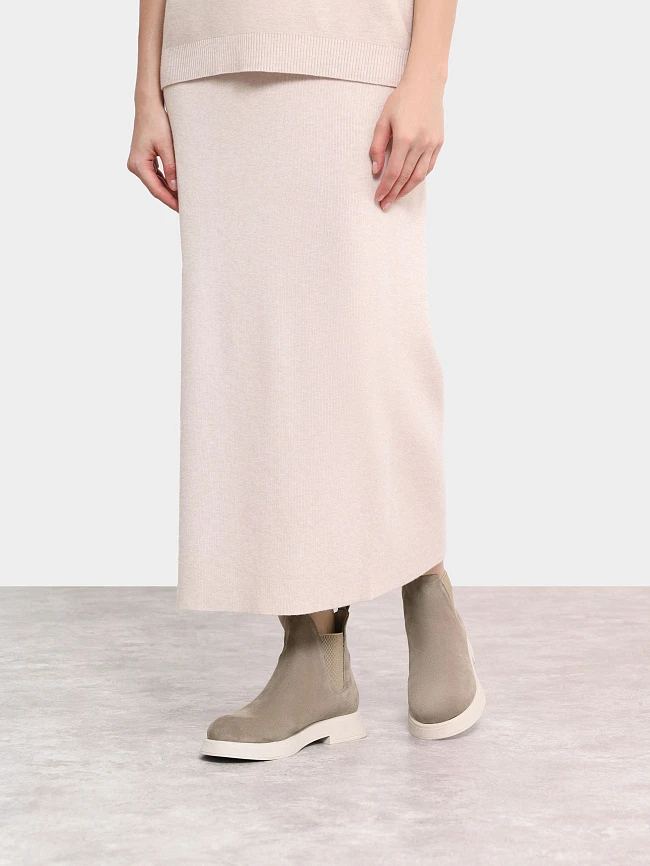 Ботинки женские демисезонные, цвет мокко, натуральный спилок 136555 | 8