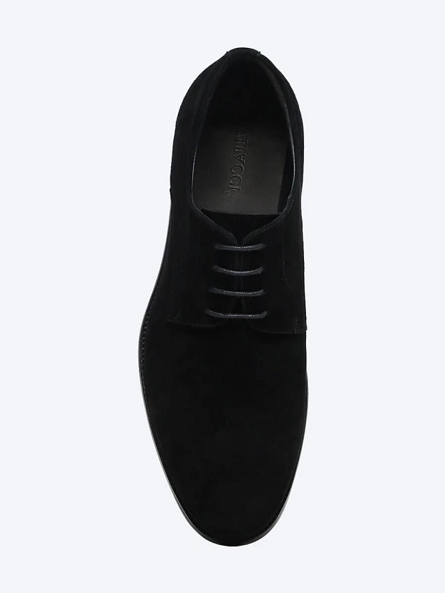 Полуботинки мужские всесезонные, цвет черный, натуральный велюр M1022831 | 4