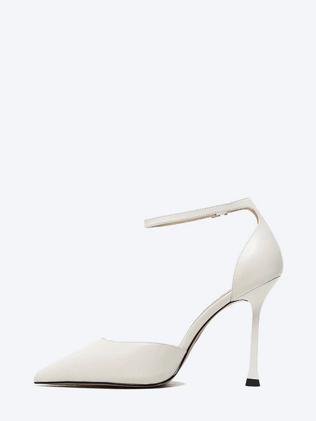 Туфли женские летние, цвет белый, натуральная кожа 1730643 | 3