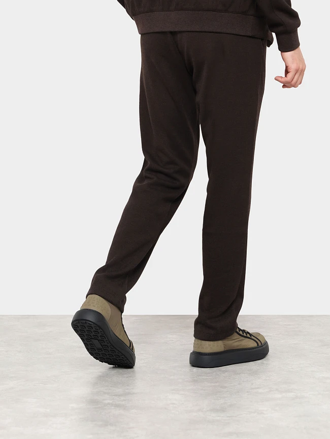 Кеды мужские зимние, цвет хаки, текстиль M03050M | 7