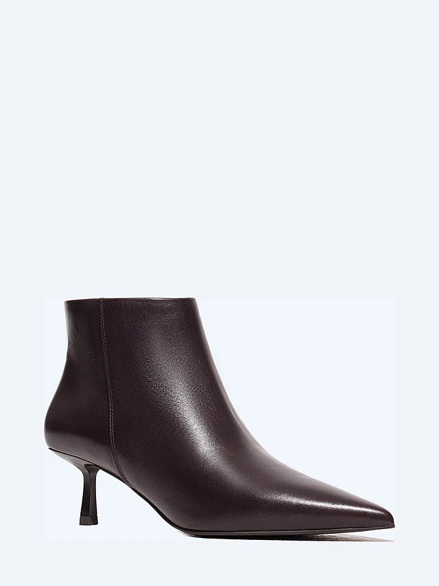 Ботильоны женские всесезонные, цвет фиолетовый, натуральная кожа 1494590-2 | 1