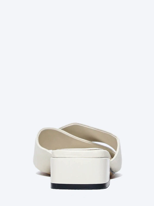 Сабо женские летние, цвет молочный, натуральная кожа и полимерные материалы 7210125 | 6