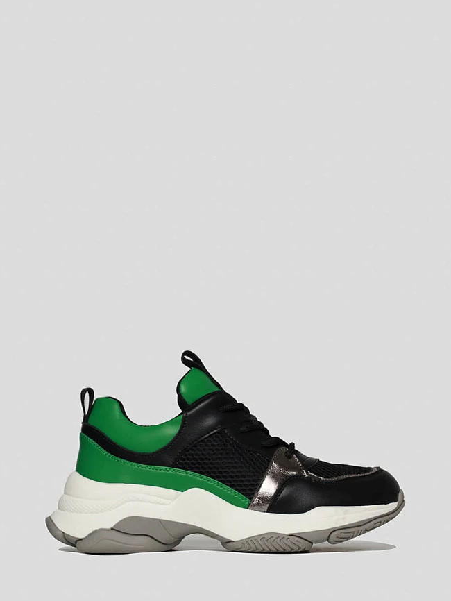 Кроссовки женские демисезонные, цвет черный, текстиль/натуральная кожа и полимерные материалы 1847309 | 2