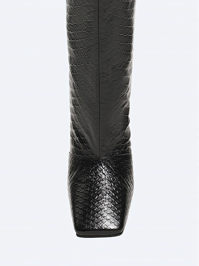 Полусапоги женские демисезонные, цвет черный, натуральная кожа 1494715 | 4