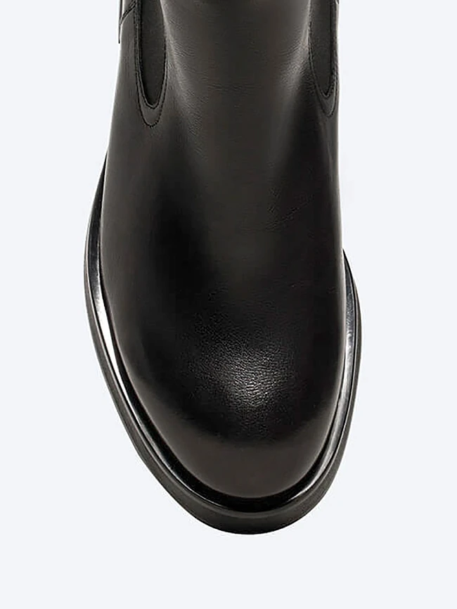 Ботинки мужские зимние, цвет черный, натуральная кожа M1022975M | 4