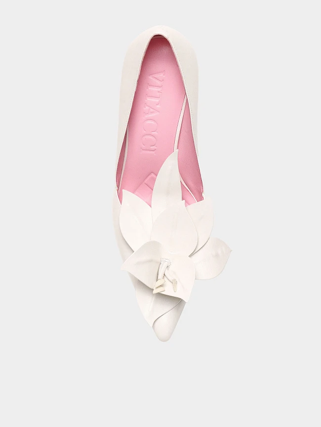 Туфли женские всесезонные, цвет белый, натуральная кожа 1494115FP | 4