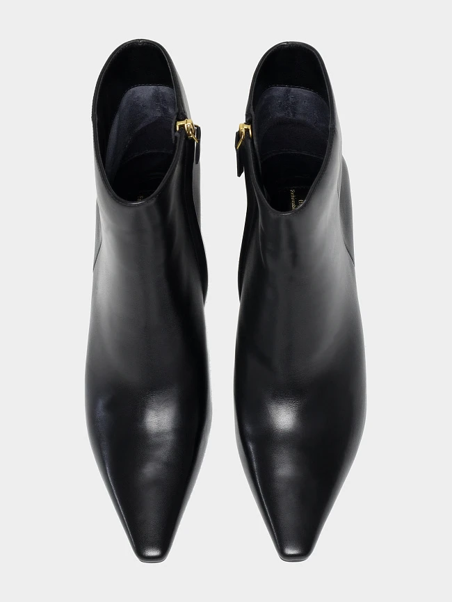 Ботильоны женские всесезонные, цвет черный, натуральная кожа 1494524 | 5