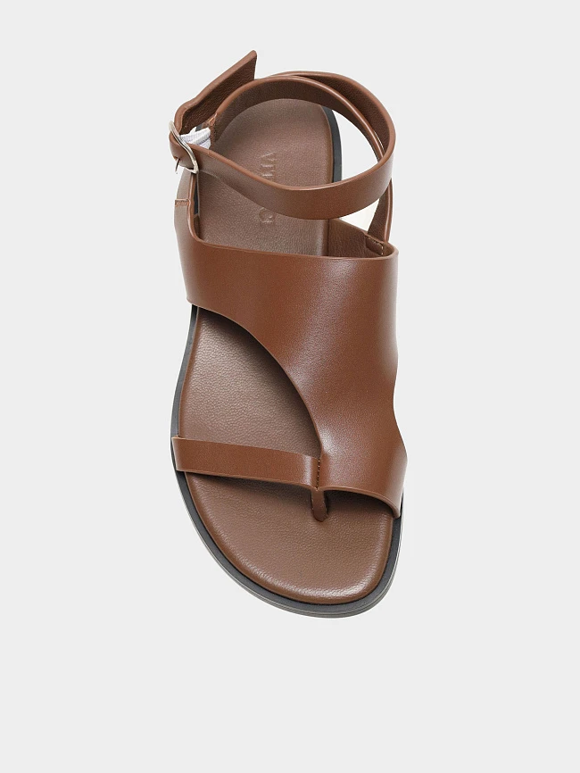 Сандалии женские летние, цвет коричневый, натуральная кожа 7210509 | 7