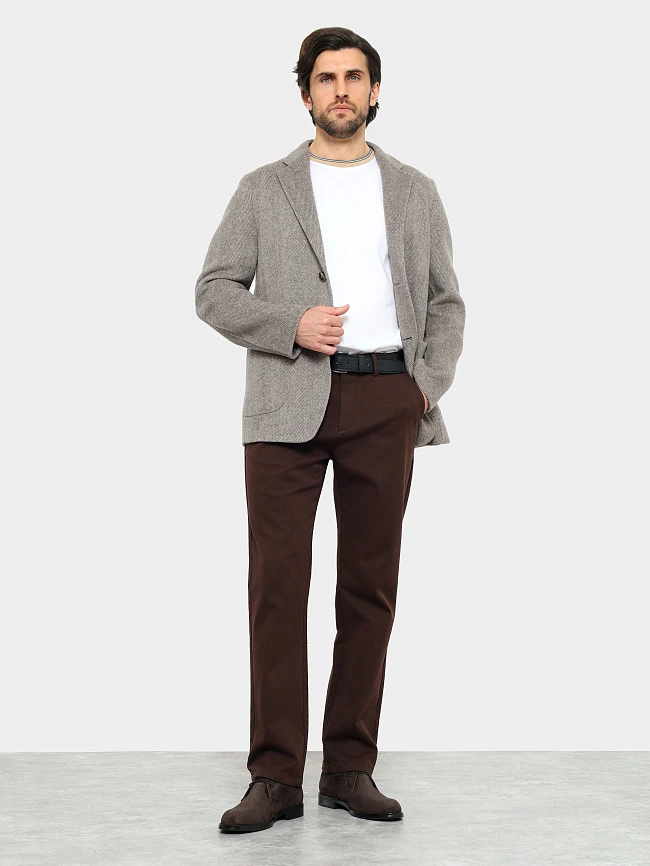 Ботинки мужские демисезонные, цвет коричневый, натуральный велюр M1023030 | 11