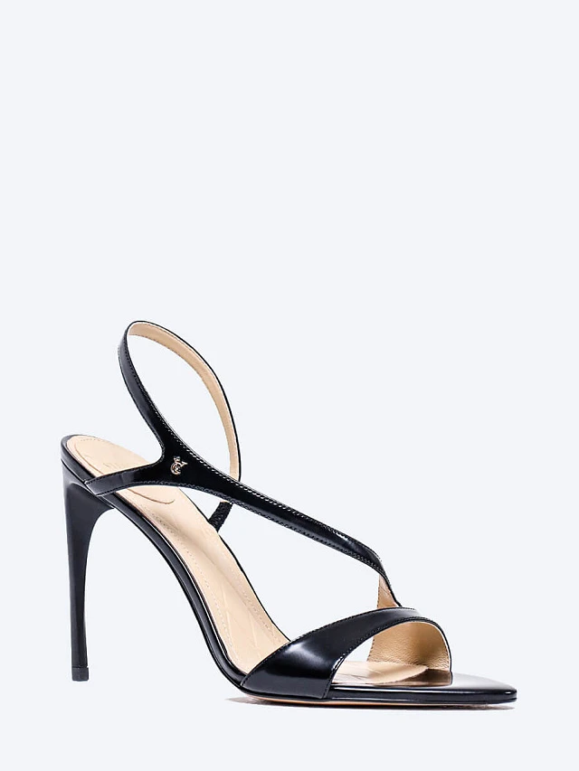 Босоножки женские летние, цвет черный, натуральная кожа 1494117 | 1